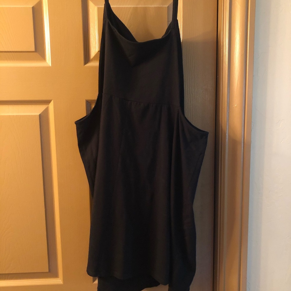 ASOS Curve Black Pinafore Dress